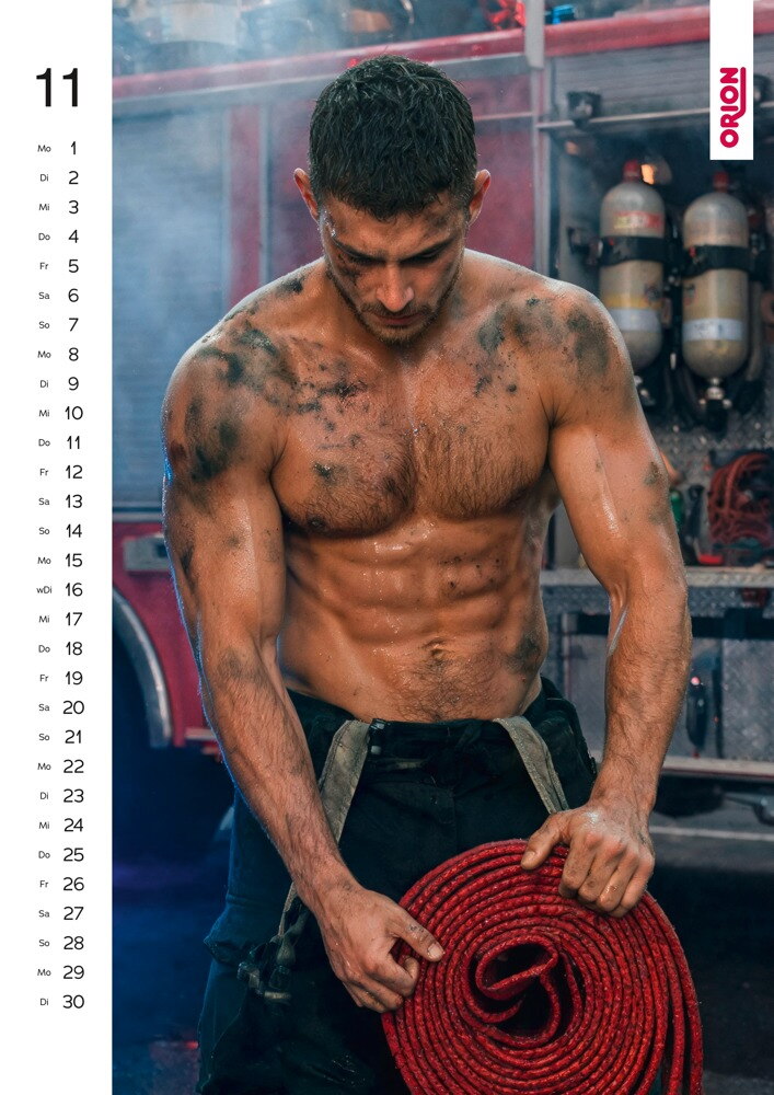 Pin-up Kalender „Sexy Men at Work 2027“ in Farbe und im Großformat