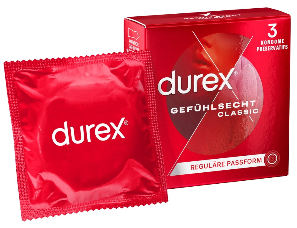 Kondome „Gefühlsecht Classic“, transparent