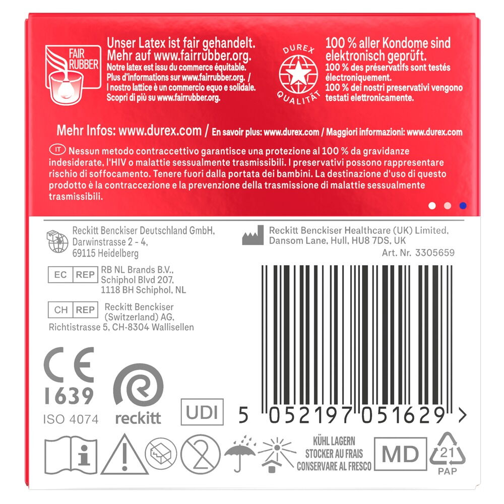Kondome „Gefühlsecht Classic“, transparent