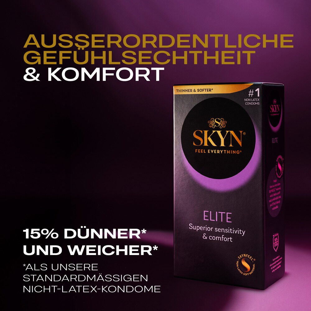 Kondome „SKYN Elite“, latexfrei