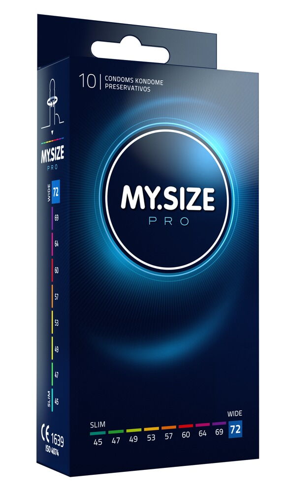 Kondome „MY.SIZE pro 72 mm“ allergenarm