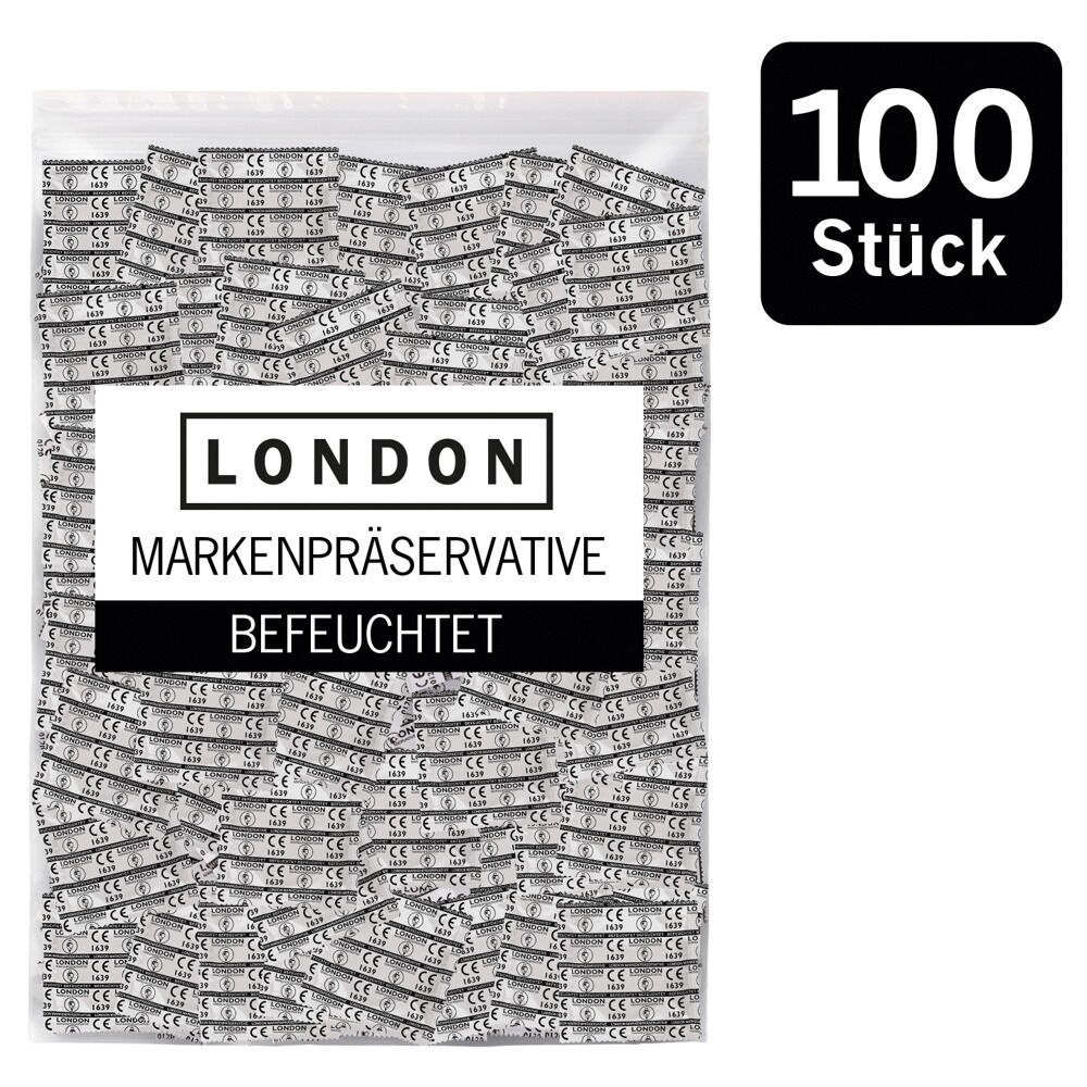 Kondome „LONDON feucht“ mit Beschichtung auf Silikonbasis