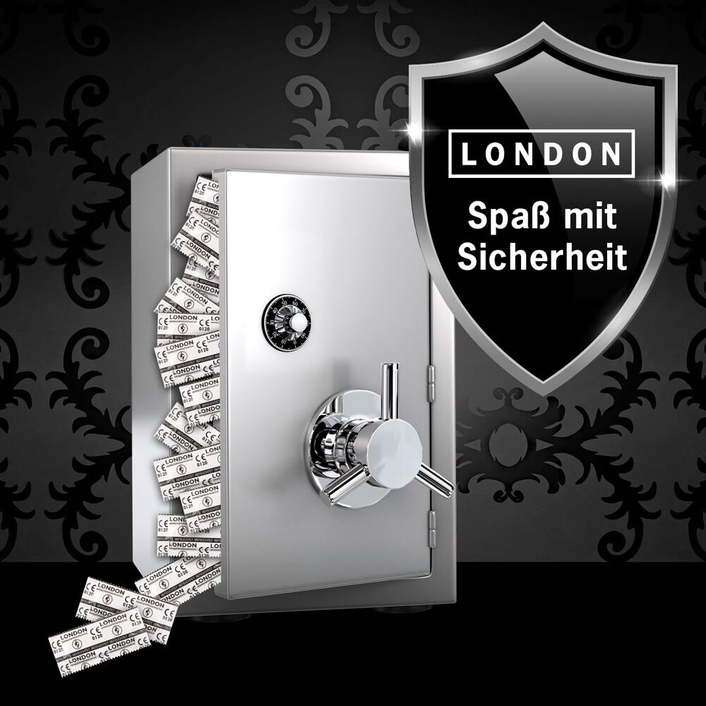 Kondome „LONDON feucht“ mit Beschichtung auf Silikonbasis