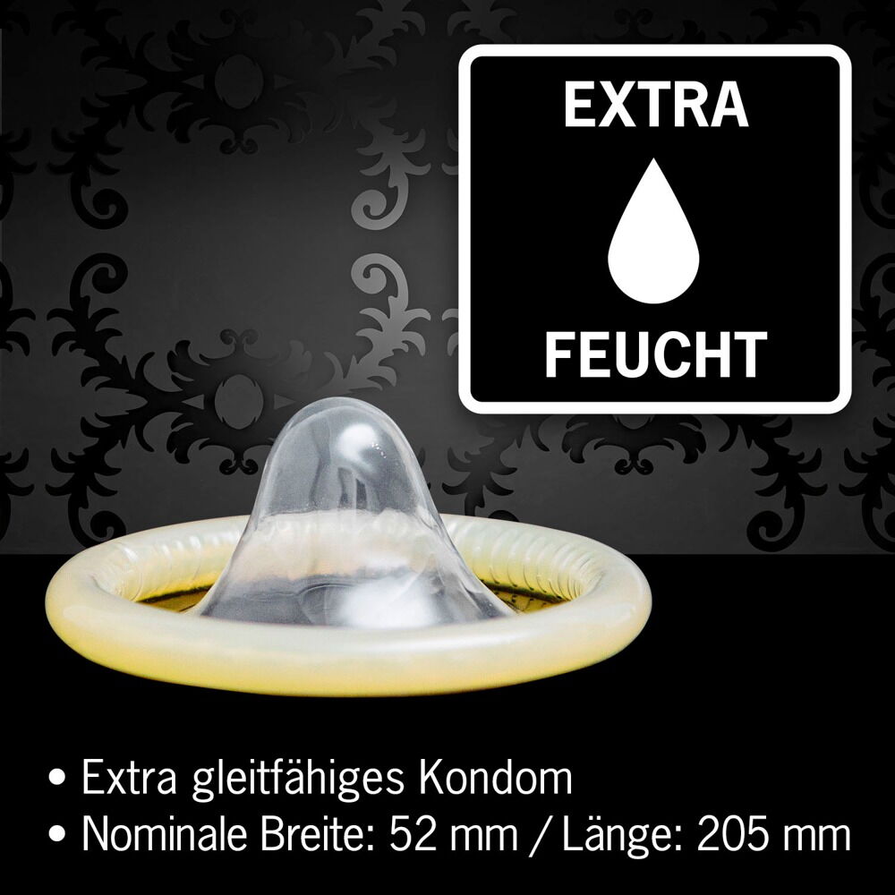 Kondome „LONDON feucht“ mit Beschichtung auf Silikonbasis