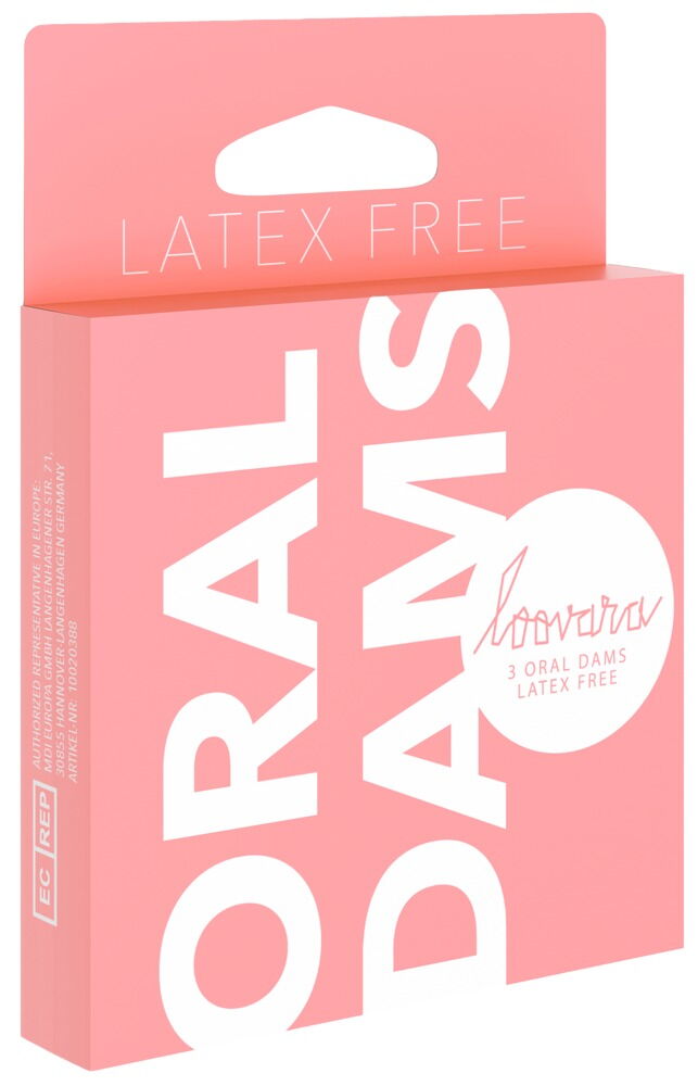 Lecktücher „Loovara Oral Dams“, 3 Stück