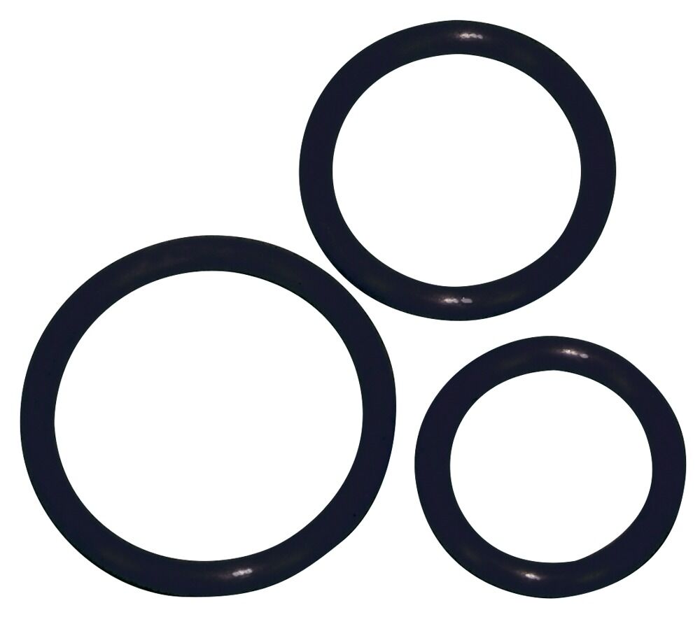 3-teiliges Penisringset „Silicone cock ring set"