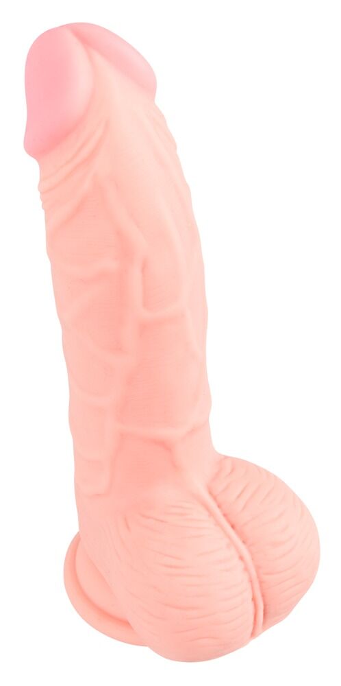 Naturdildo „Medical Silicone Dildo“, 20 cm, leicht gebogen