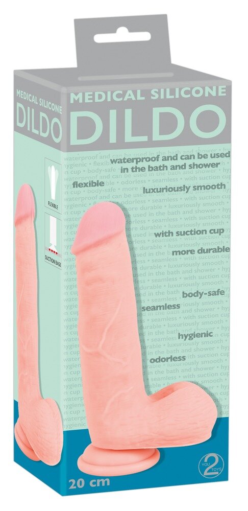 Naturdildo „Medical Silicone Dildo“ mit Saugfuß