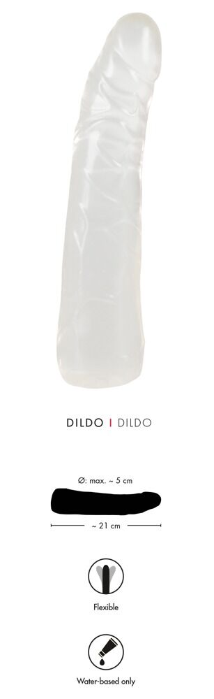 Naturdildo, transparent