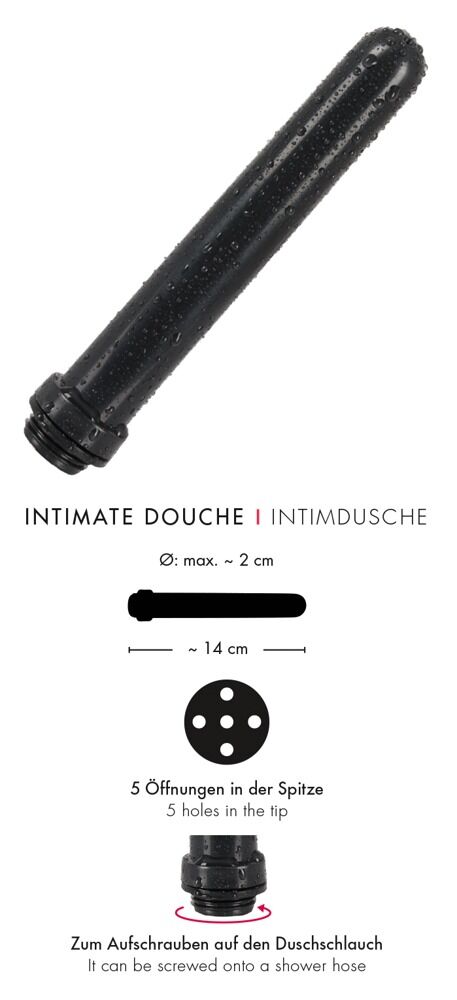 Duschaufsatz für die Intimdusche, mit 5 Wasserstrahl-Öffnungen