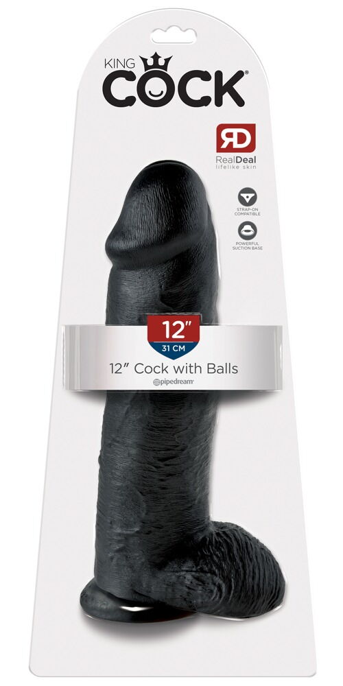 Dildo „12" Cock with Balls“, 30,5 cm