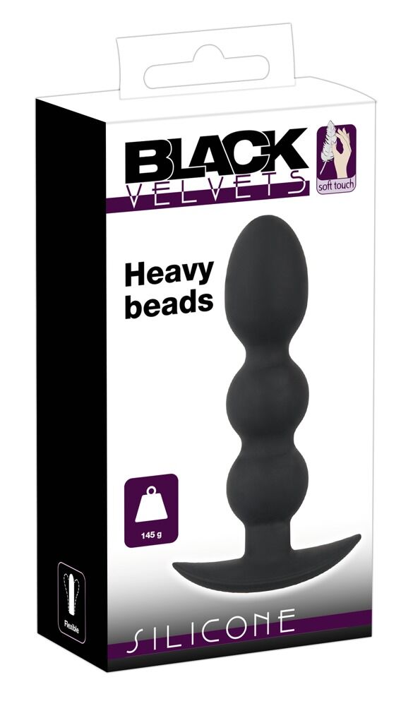 Kugel-Analplug „Heavy Beads“, 145 g schwer