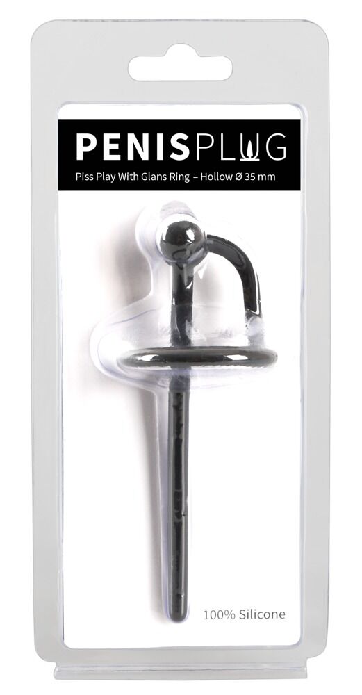 Penisplug „Piss Play With Glans Ring“ mit Eichelring