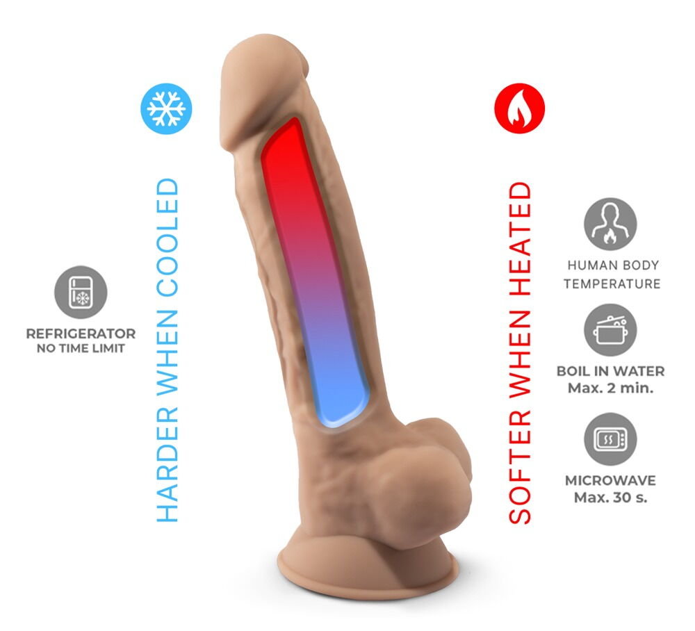 Naturdildo „Model 1" mit Saugfuß