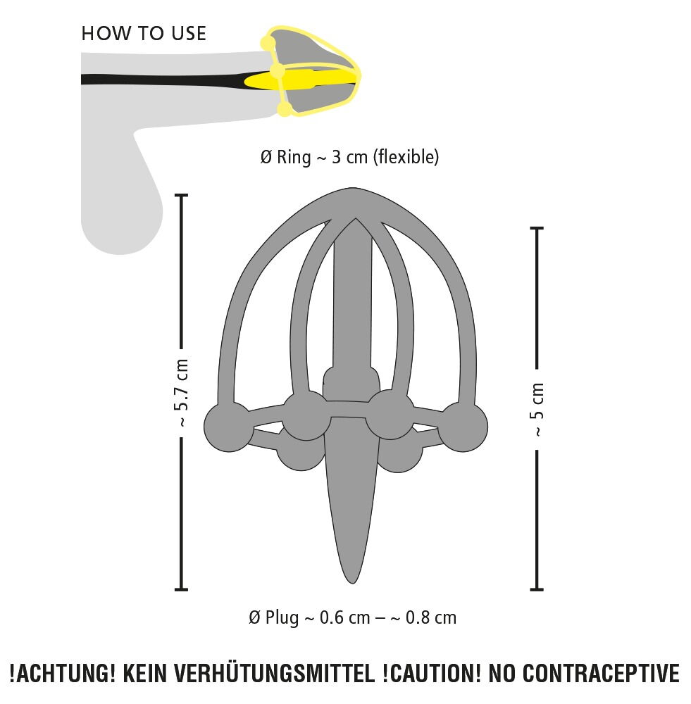 Dilator mit Eichel-Käfig, flexibel