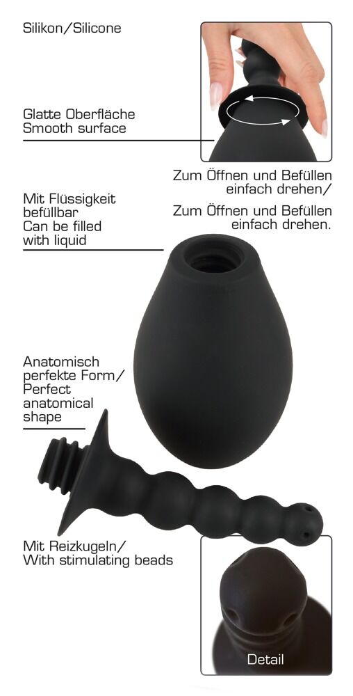 „Analdusche“, mit Pumpball