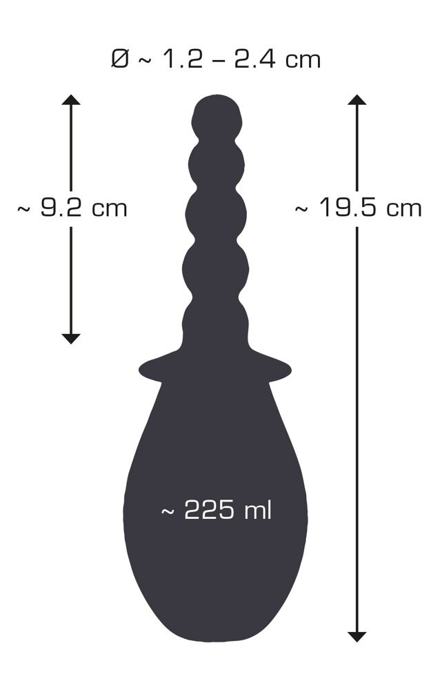 „Analdusche“, mit Pumpball