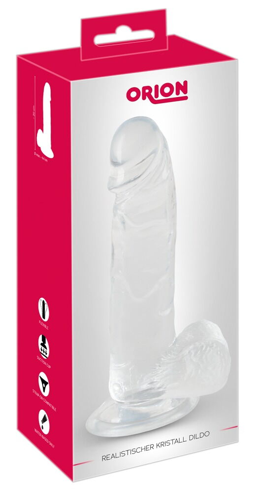 Naturdildo „ O Realistic Crystal Dildo“, 15,5 cm