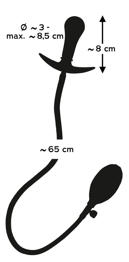 Aufblasbarer Plug „Inflatable Plug“, mit abnehmbarem Schlauch