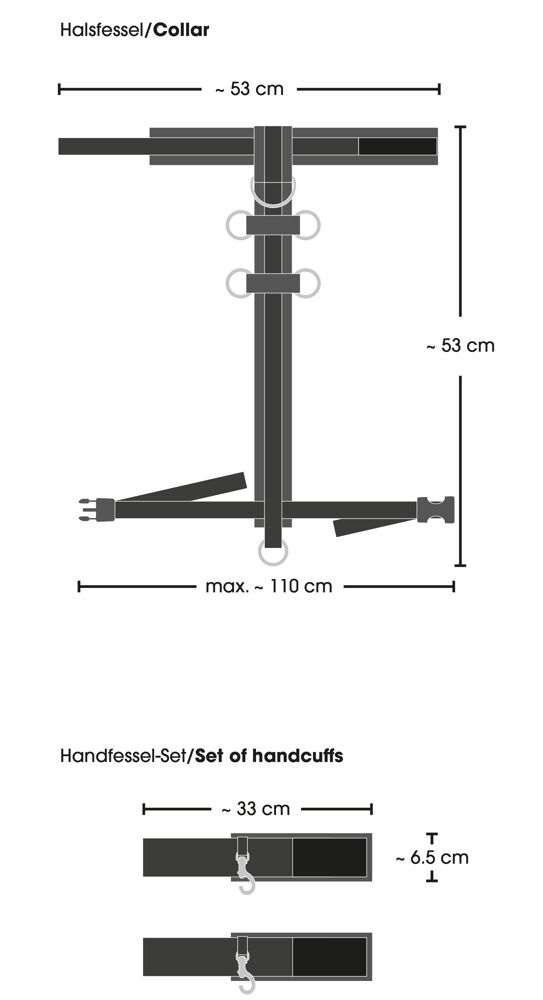 3-teiliges Fesselset „Oberkörperfessel”