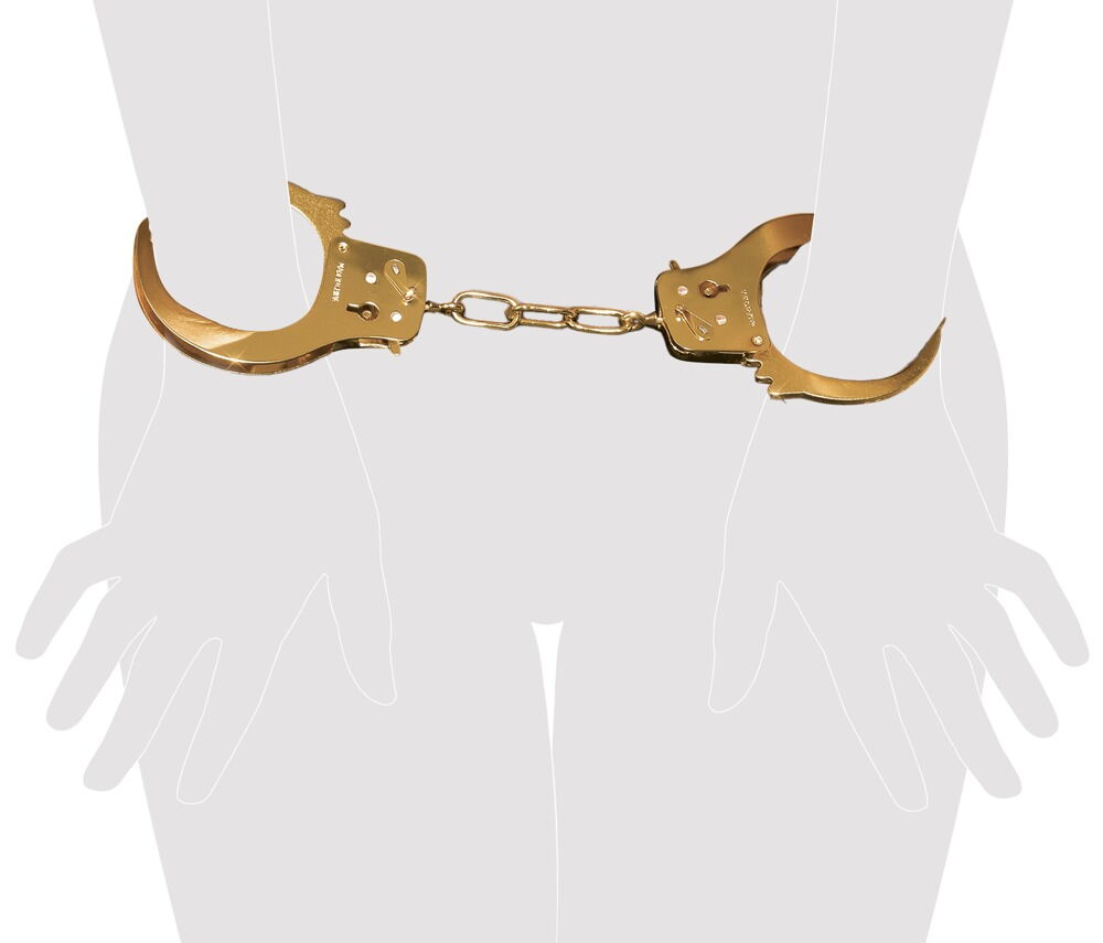 Handschellen „Gold Metal Cuffs“, in Goldoptik