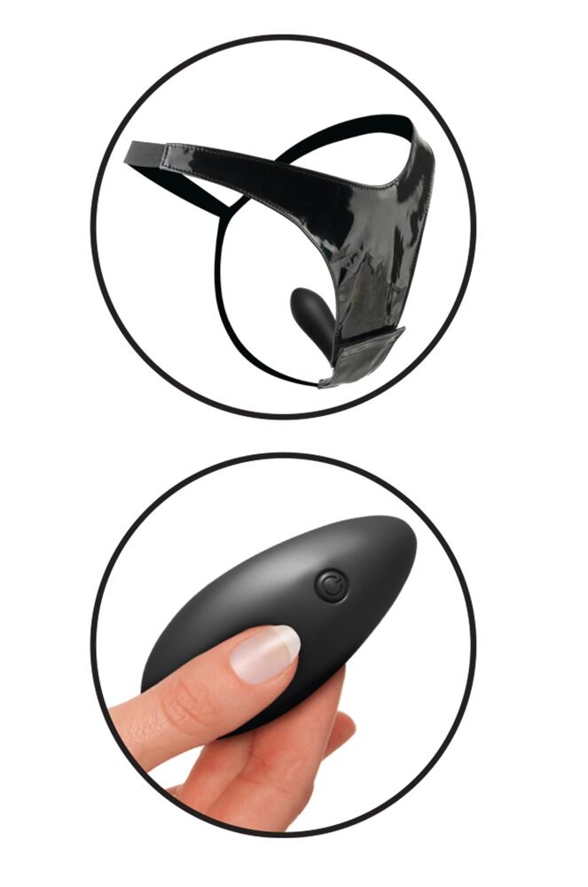 Dildo-String „10-Function Remote Fantasy Panty“ inkl. Vibrobullet