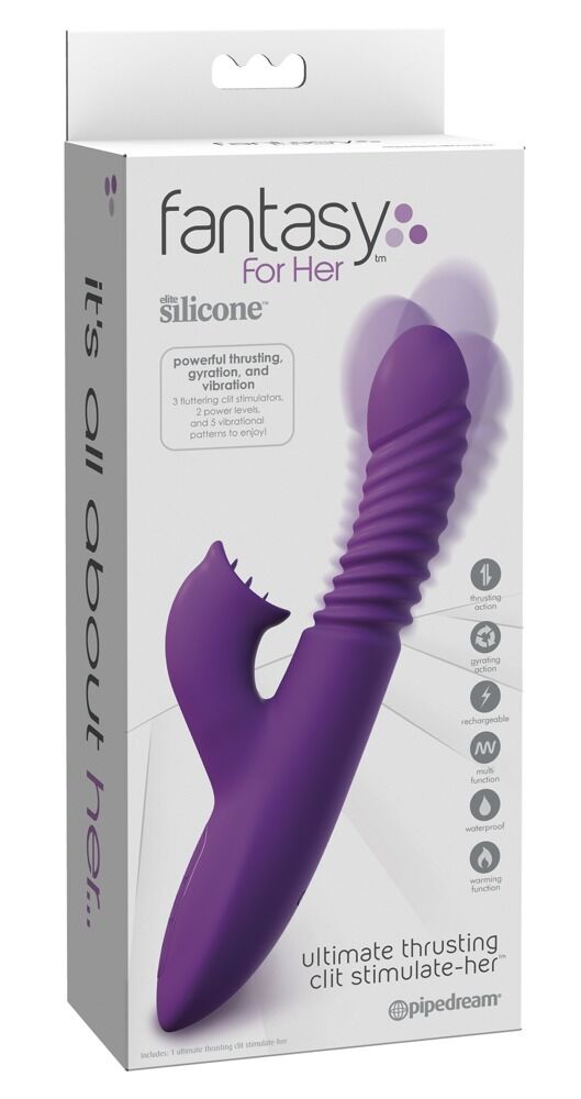 Rabbitvibrator „Ultimate Thrusting Clit Stimulate-Her“, 24 cm