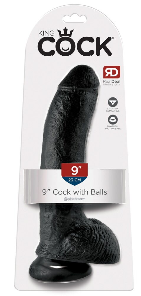 Dildo „9" Cock with Balls“, 22,9 cm