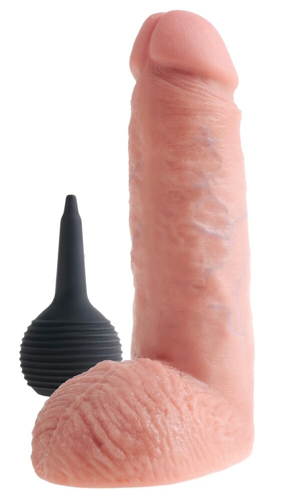 Dildo „8" Squirting Cock with Balls“, 20 cm
