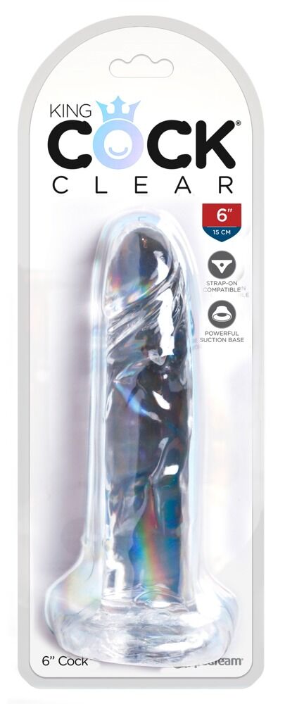 Dildo „Cock 6 Clear“, 15 cm