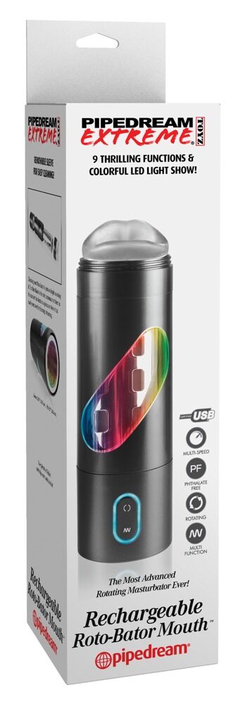 Masturbator „Rechargeable Roto-Bator Mouth“ mit Rotation
