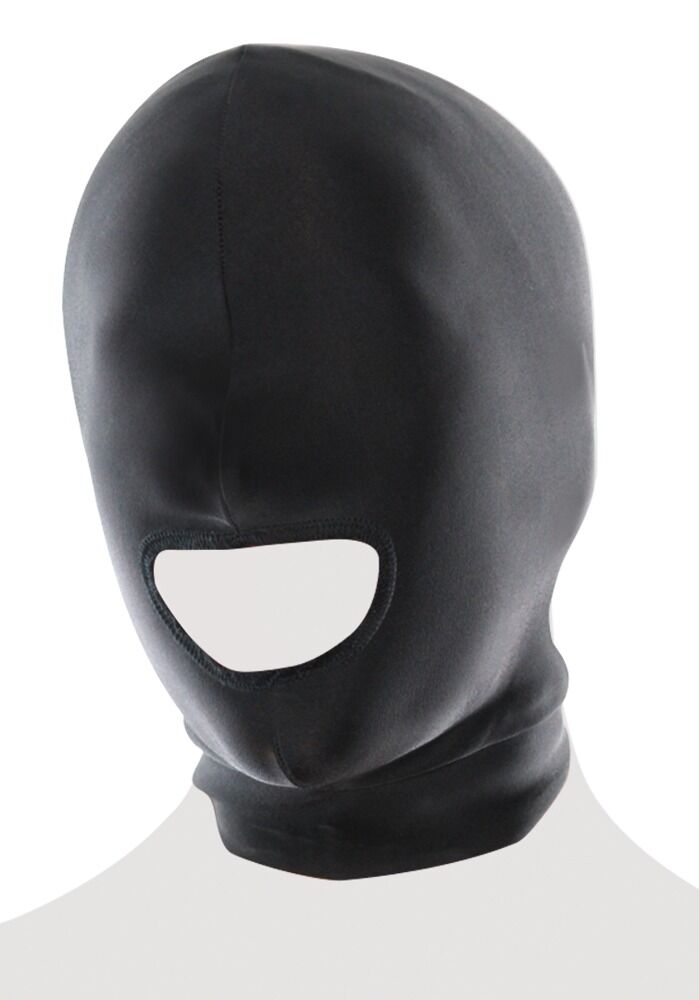 Kopfmaske „Spandex Open Mouth Hood“, mit Mundaussparung