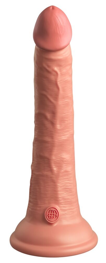 Naturdildo „7“ Dual Density Silicone Cock“ mit extra starkem Saugfuß