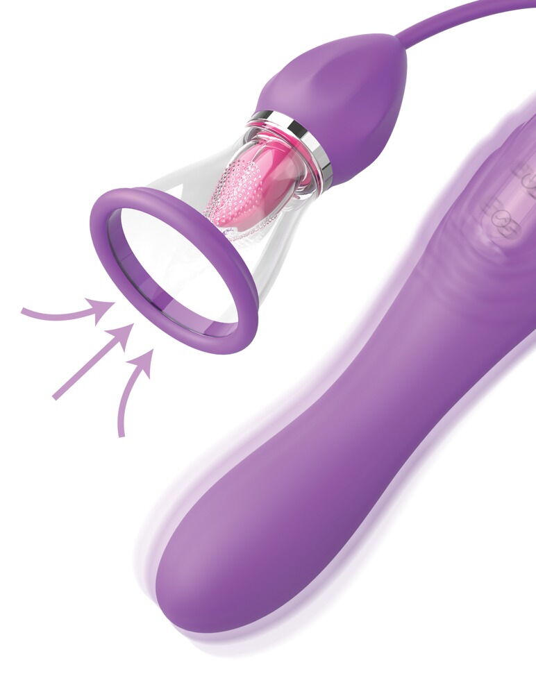 Zungenvibrator „Her Ultimate Pleasure Max“ mit Saugschale