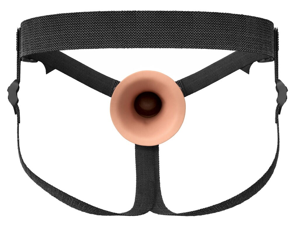Penishülle „Hollow Silicone Strap-on“ mit Umschnallgurt