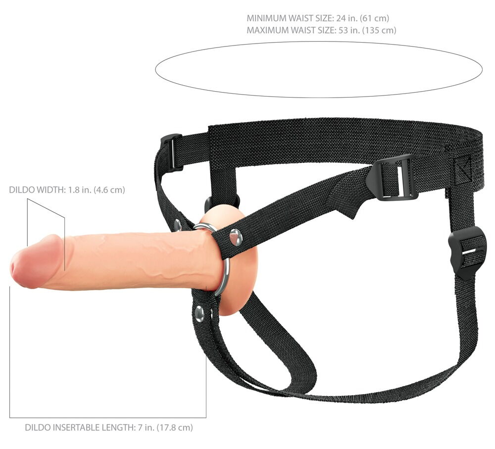 Penishülle „Hollow Silicone Strap-on“ mit Umschnallgurt