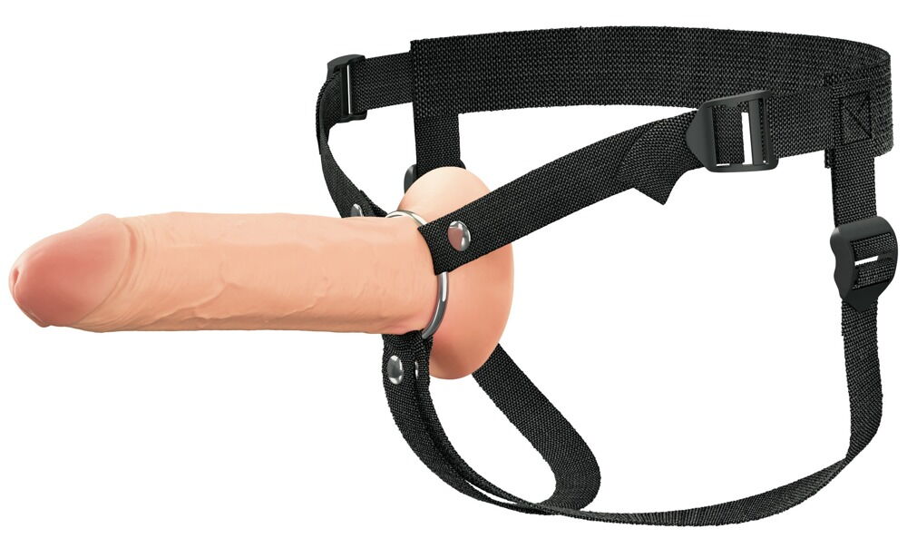 Penishülle „Hollow Silicone Strap-on“ mit Umschnallgurt
