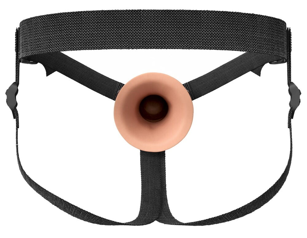 Penishülle „Hollow Silicone Strap-on“ mit Umschnallgurt