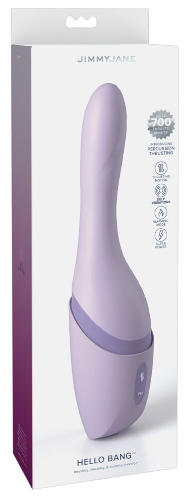 Stoßvibrator „Hello Bang“ mit Wärmefunktion
