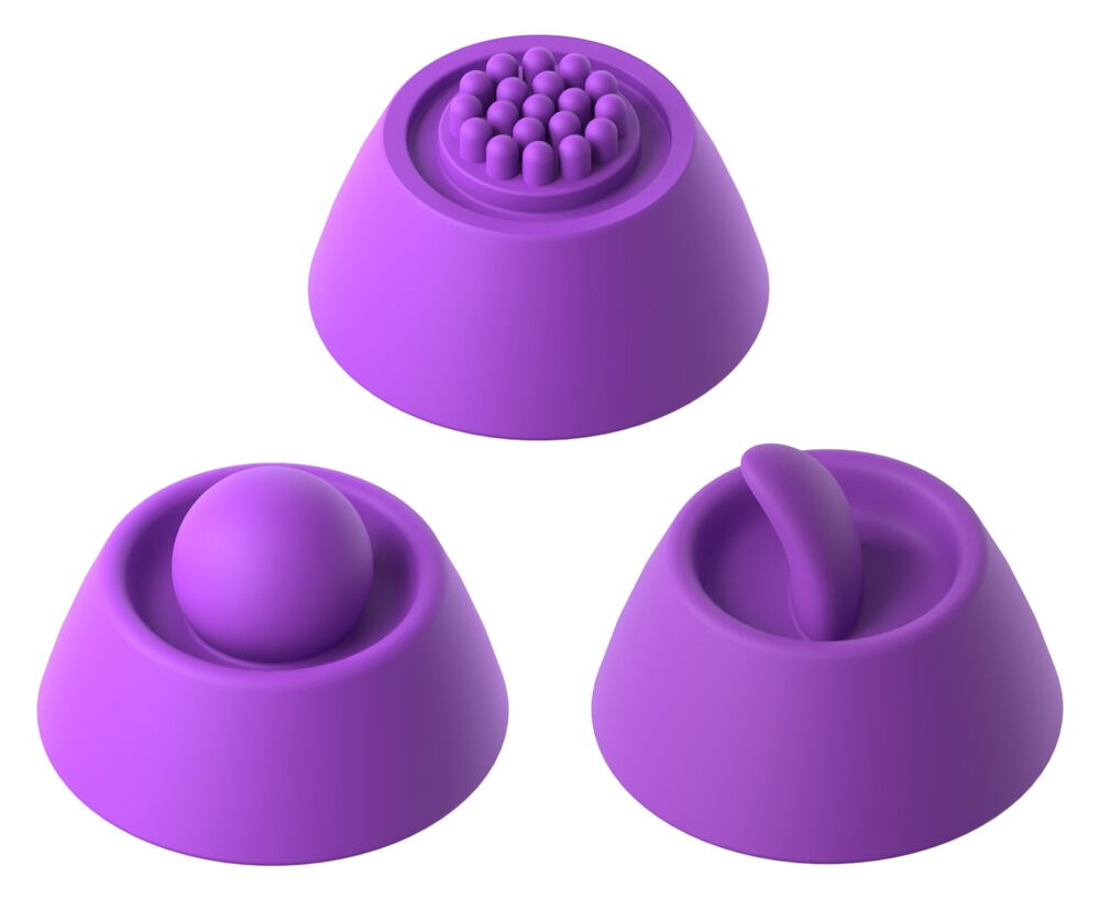 Rabbitvibrator „IntiMotion Pulse Pro“ inklusive 3 Klitoris-Aufsätze