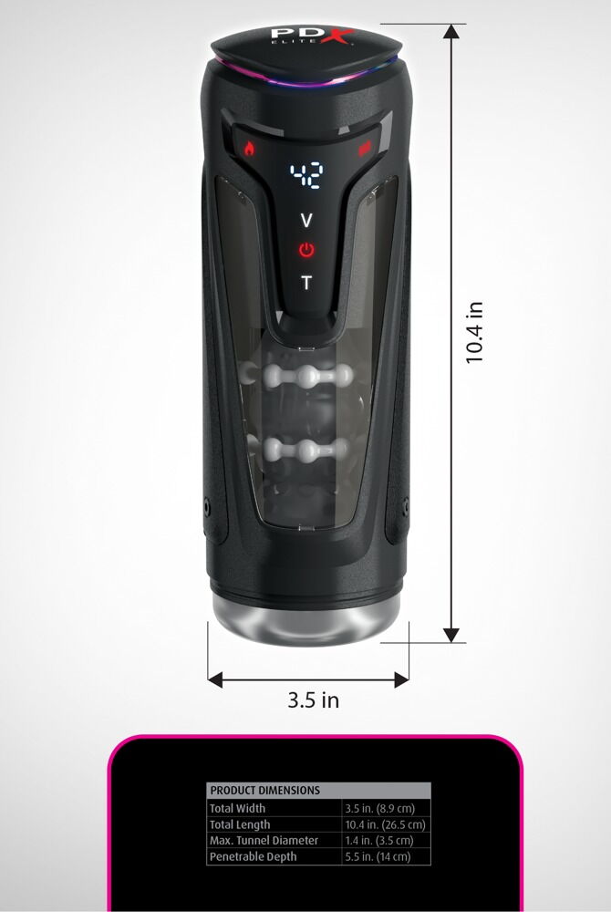 Masturbator „Moto-Bator Pro“ mit Vibration und Stoßmassage