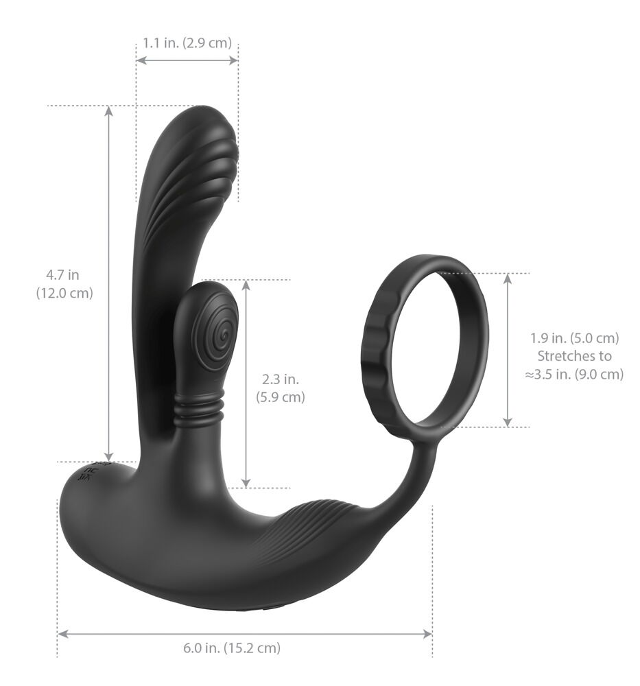 Analvibrator „Ass-Gasm IntiMotion“ mit Fernbedienung