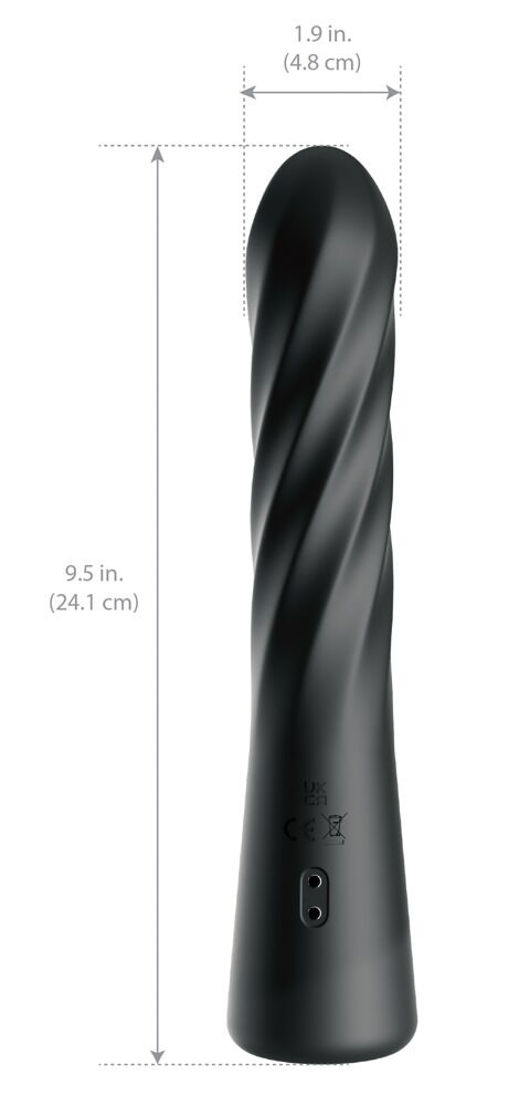 Analvibrator „Twist Ecstasy“ im intensiven Spiral-Design
