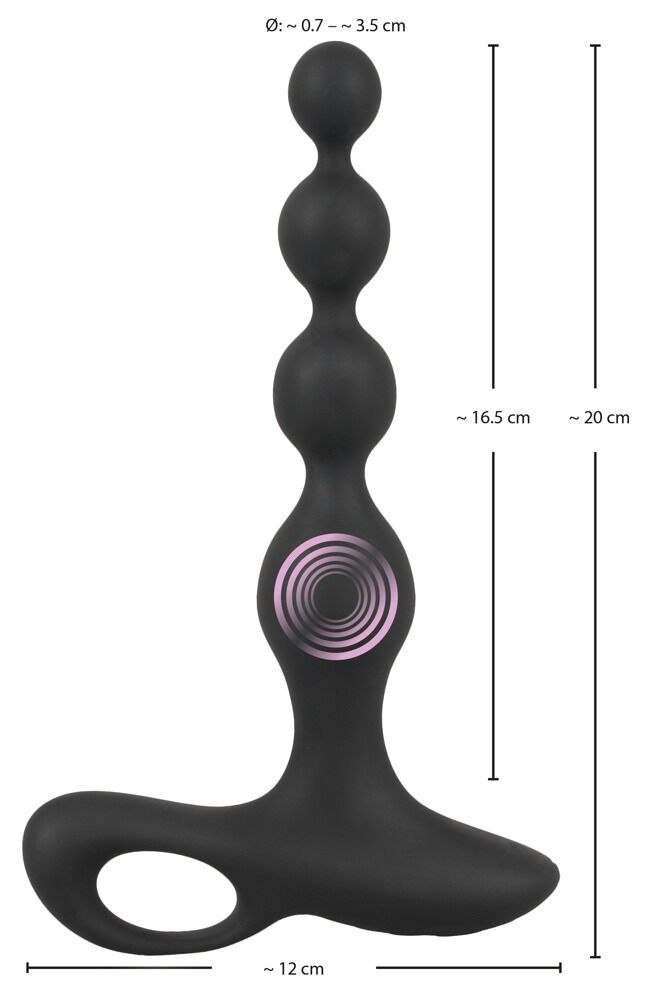 Analvibrator „Vibrating Anal Beads“ im Kugel-Design, 10 Vibrationsmodi