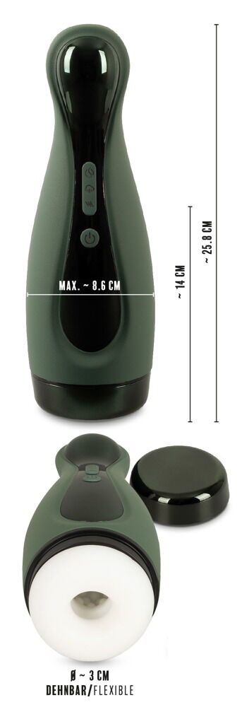 "Masturbator with 2 Functions" mit Saugfunktion und Vibration