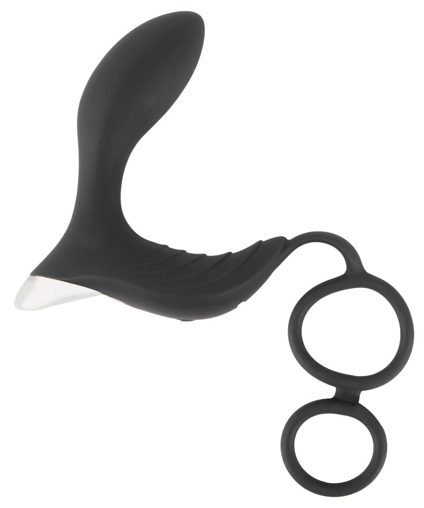 „RC Prostata Vibrator mit Penis- und Hodenring“