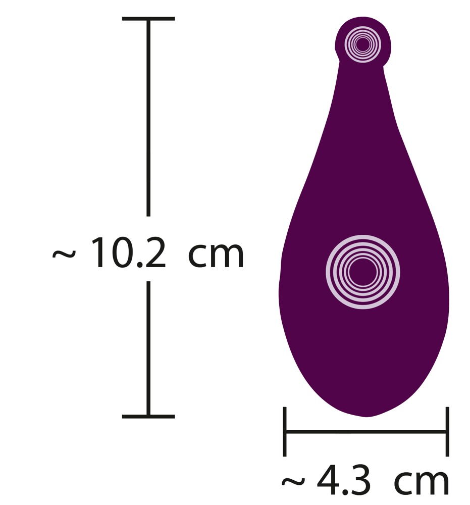 Auflegevibrator „RC Slip Vibrator“ mit 10 Vibrationsmodi per Fernbedienung