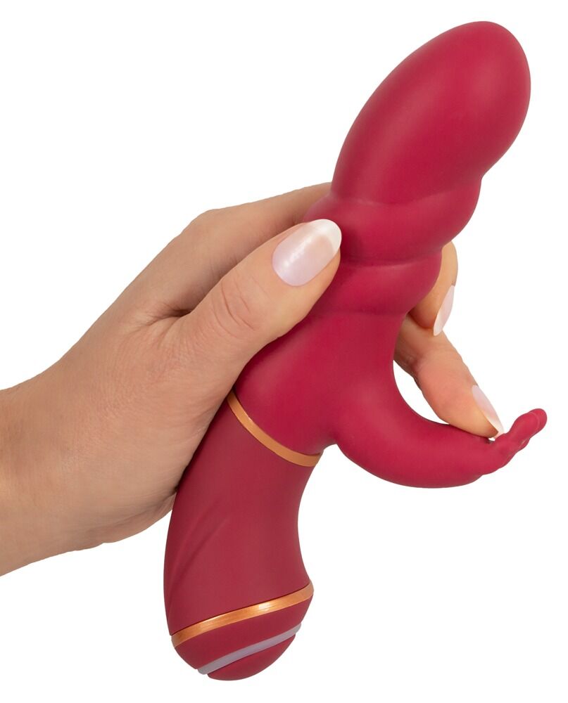 Rabbitvibrator „O Lovers Rabbit“, 19 cm, mit 2 Motoren