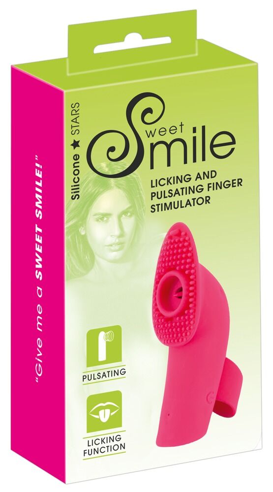 „Licking and Pulsating Finger Stimulator“ mit Action-Zunge und sanft pulsierenden Luftströmen