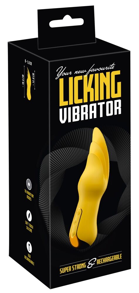Zungenvibrator „Licking Vibrator“ mit 3 dynamisch flatternden Spitzen